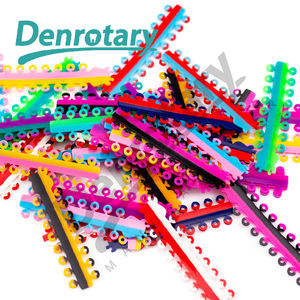 Ortodoncia diş ortodontik çift renkler elastik ligatür bağı ortodontik lastikler bantları - Product Image 2