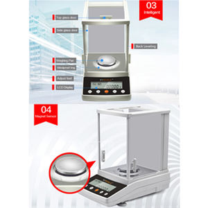 분석 저울의 최대 계량 용량은 300g, 0.0001g, 0.1mg입니다. 실험실 저울의 교정 - Product Image 3