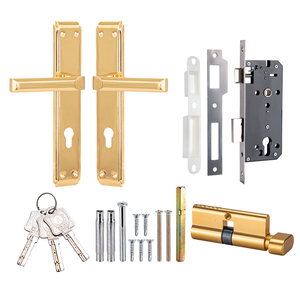 Cao An Ninh Im Lặng Lỗ Mộng 4585 Cơ Thể Khóa Bền Và Không Thấm Nước Điểm Duy Nhất Xi Lanh Bằng Gỗ Tay Nắm Cửa Key Mở Khóa Bộ - Product Image 2