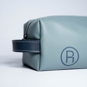 PU Leather Zipper Cosmetic Storage Bag Large Skincare Bag for <b>Men</b> Fashion Style ROOTSMEN AA5407-1 - Product Image 5