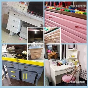 Nước dựa trên đồ nội thất refinishing lớp phủ cho nội thất và ngoại thất cửa gỗ phun gian hàng Tương thích thiết bị sơn - Product Image 5