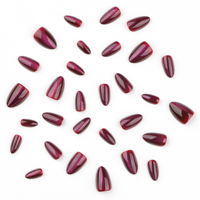 30 pièces de produits de beauté personnalisés avec logo pour ongles artificiels, boîte vide pour ongles à presser, faux ongles en vrac, MOQ 1, effet œil de chat