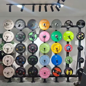 Dischi in Gomma EPDM da 20kg - Codificati per Colore e Bilanciati con Precisione per Competizioni e Allenamento Fitness - Product Image 1
