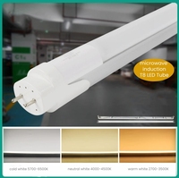 Detektor Radar Sensor Induksi Microwave Jarak 5-10 Meter Lampu Garasi LED Sensor IR Lampu LED Tabung T8 untuk Tempat Parkir
