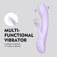 WINYI WY0781 Multifunktionaler Klopf-Vibrator für Frauen Wasserdichter Silikon G-Punkt Klitoris-Stimulator Sexspielzeug