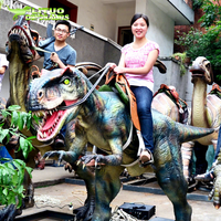 Dinosaure animatronique mobile T-rex à chevaucher