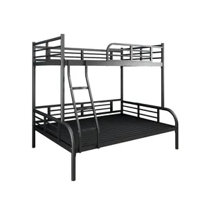 เตียงคู่ Suppliers-เตียงคู่เหล็กเด็กผู้ใหญ่โลหะสีดำเตียงเดี่ยวกลิ้งกรอบการจัดเก็บพื้นที่ประหยัดห้องใต้หลังคาเตียงคู่