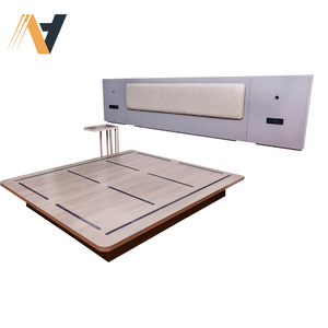 Venta al por mayor conjunto completo individual doble tamaño Queen King dormitorio muebles de madera con madera de metal para moderno 5 estrellas Hotel apartamento Villa - Product Image 1