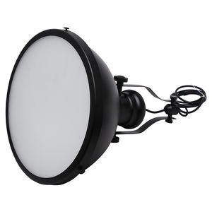 Luminaire suspendu rétro moderne en verre côtelé 60W <span class=keywords><strong>Lustre</strong></span> de cuisine en laiton pour hôtel restaurant E26 Base interrupteur à faisceau réglable - Product Image 5