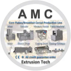Americhi Corn Flex Produktions linie automatische Cornflakes Maschine Preis Edelstahl Corn Flake Making Machine