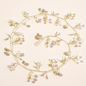 MIO Fashion Pearl Rhinestone <strong>Hair</strong> <strong>Vine</strong> Wedding Bridal <strong>Hair</strong> Accessories Shiny Crystal Headband Handmade <strong>Headpiece</strong> Jewelry - Product Image 6
