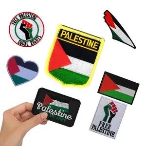 Promotional Palestine Flag Patch Iron On Palestine Patch Flag Embroidery Palestine Patches