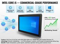 SANDU 2026 PC tout-en-un industriel à écran tactile Windows 10 Intel Core I3/i5/i7 8 Go DDR3 128 Go SSD Système de point de vente avec imprimante thermique