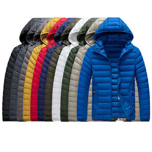 Chaqueta de invierno ligera de alta calidad RUIQUWIN, abrigo con logotipo personalizado, chaquetas de invierno para hombre de colores contrastantes de retazos - Product Image 2