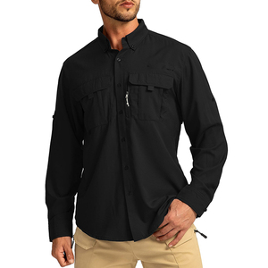 Camicia da Pesca per <span class=keywords><strong>Uomo</strong></span> a Prezzo Conveniente, Manica Lunga, Vestibilità Comoda, Adatta per Lavoro all'Aperto e Pesca - Product Image 3