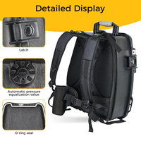 Sac à dos robuste en PP haute résistance, étanche IP65, antichoc, anti-poussière, avec mousse personnalisable, support OEM, capacité 20L, pour le camping