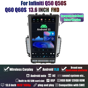 Автомагнитола AuCar на Android 11 Tesla экран GPS Navi для Mark 6 Infiniti Q50 Q50L Q60 Q60L 2020-2022 мультимедийный стереоплеер - Product Image 6