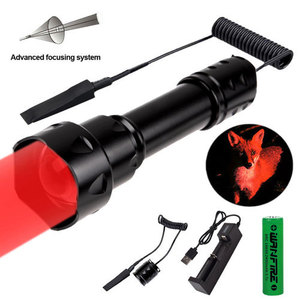 Lampe torche T20 zoomable RGB rouge vert blanc multicolore, entièrement en alliage d'aluminium, avec fonction de mise au point, pour la chasse en extérieur et les situations d'urgence - Product Image 2