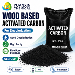 Carbón Activado en Polvo de Grado Alimenticio a Base de Madera, 200 Mallas, Aprobado por la FDA, para Decoloración y Refinación de Azúcar, Aceite Comestible, Cerveza y Vino, OEM - Product Image 1