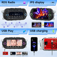 Autoradio Android Auto BQCC 7 pouces IPS MP5 avec écran Carplay, lecteur multimédia MP5, RDS, BT, FM, stéréo de voiture pour Fiat Egea 2015-2017