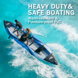 Kayak de pêche <span class=keywords><strong>gonflable</strong></span> robuste avec poignée et rangement sous le pont, bateau aquatique d'extérieur - Product Image 3