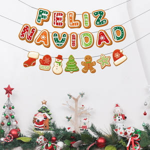 Nouveau joyeux noël joyeux ballons et bannières guirlande pour Noël Festival <span class=keywords><strong>de</strong></span> Noël maison <span class=keywords><strong>cheminée</strong></span> décorations <span class=keywords><strong>de</strong></span> fête <span class=keywords><strong>de</strong></span> jardin - Product Image 5