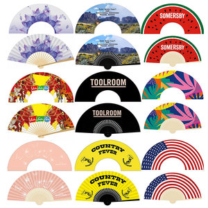 13 pollici 33cm bambù, ventilatore pieghevole Uv Glow Festival Rave Fan Fan Passion Graphic Fan/ - Product Image 2