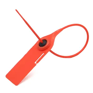 PM-PS6215 Nouveau arracher style indicatif serrure de joint en plastique rouge couleur blanc cassé zip étiquette pour les baskets