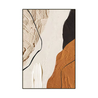 Art mural abstrait moderne pour la décoration du salon, fond de canapé haut de gamme, grande peinture murale du sol au plafond