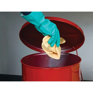 Contenedor de residuos inflamable o aceitoso operado por pedal Carvel 354x464mm, 34lt - Product Image 4