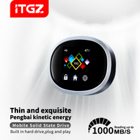 ITGZ 9210B Caja de Disco Duro Móvil con Encriptación Visual de Contraseña Integrada, Base USB-C, Clonador de Discos Duros M2