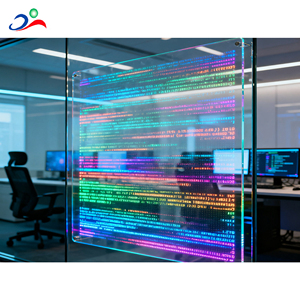 Thương hiệu truy cập cửa hàng trong suốt <span class=keywords><strong>LED</strong></span> hiển thị linh hoạt <span class=keywords><strong>LED</strong></span> bảng điều chỉnh tích hợp <span class=keywords><strong>Led</strong></span> điều khiển P 3.91 Holographic màn hình - Product Image 2