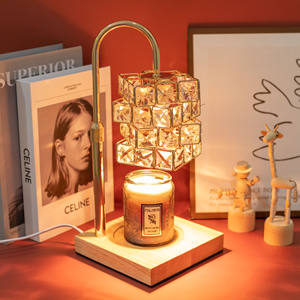 Retro LED Desk Lamp Dimming Aromatherapy Copper Bamboo Candle <strong>Warmer</strong> Multi-color Light Indoor/Outdoor Use Bedroom Bedhead Decor - Product Image 2