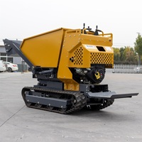 Hightop 500kg 800kg 1000kg Track Dumper HT500Y-5 Mini Crawler Transporter Gummi-Muldenkipper zum Verkauf mit Euro V