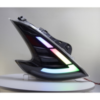 Feux arrière Z34 avec lentille rouge en ABS, 12V, pièces automobiles, feux LED arrière pour Nissan 370Z 2008-2019