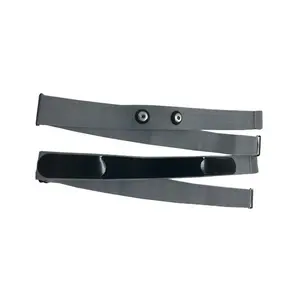 Ceinture élastique pour moniteur de fréquence cardiaque pour Wahoo Polar, etc. Émetteurs Ceinture de fréquence cardiaque Longueur personnalisable et espacement des boutons