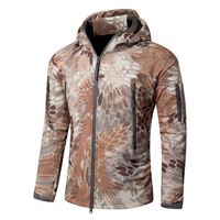 Chaqueta Softshell naranja de alta calidad para hombre para invierno a prueba de viento y ajuste delgado con cuello con capucha tela de lona informal