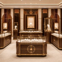 Vitrines et présentoirs de luxe sur mesure pour bijouteries, pour une aménagement complète de magasin