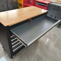Ensemble de chariot à outils de réparation automobile en fer robuste de haute qualité, roulettes de 5 pouces, 6 tiroirs, grande boîte à outils pour garage, atelier, OEM