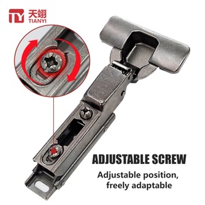 TIANYI Charnières linéaires hydrauliques dissimulées à fermeture amortie, réglables et pliables pour meubles de cuisine, vente en gros - Product Image 2