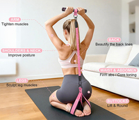 Banda de Resistencia Ajustable y Duradera para Yoga y Abdominales con Pedal, Tubo de Látex Engrosado y Asas