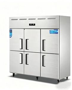 Refrigerador Comercial de Seis Puertas con Doble Temperatura, Gran Capacidad, Congelador de Cocina y Gabinete para Conservación de Alimentos, Diseño de 6 Puertas - Product Image 1