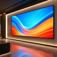 Écran LED fixe intérieur Unishine P1.53 P1.86 P2 P2.5 3840Hz, panneau d'affichage vidéo mural fin avec maintenance frontale