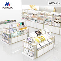 Aménagement intérieur de magasin de cosmétiques moderne, agencement de boutique de détail multi-marques pour la présentation de collections de beauté professionnelles