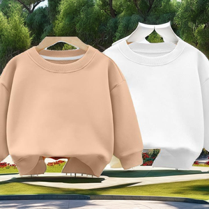 Sudadera Casual Cortavientos para Mujer e Infantil, Otoño/Invierno, Cuello Redondo, con Capucha, Logotipo Bordado en la Parte Delantera, Tejido Suave, Spandex/Algodón - Product Image 2