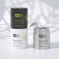 Boîtes à matcha personnalisées avec logo, boîtes en fer blanc de qualité alimentaire, boîte à matcha en fer blanc 30g, boîte de rangement personnalisée en métal pour poudre de thé vert avec couvercle hermétique