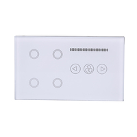 Interrupteur intelligent Wi-Fi Tuya App Homekit 4 voies avec variateur de lumière et écran tactile LCD, compatible Alexa Google Home, certifié SAA
