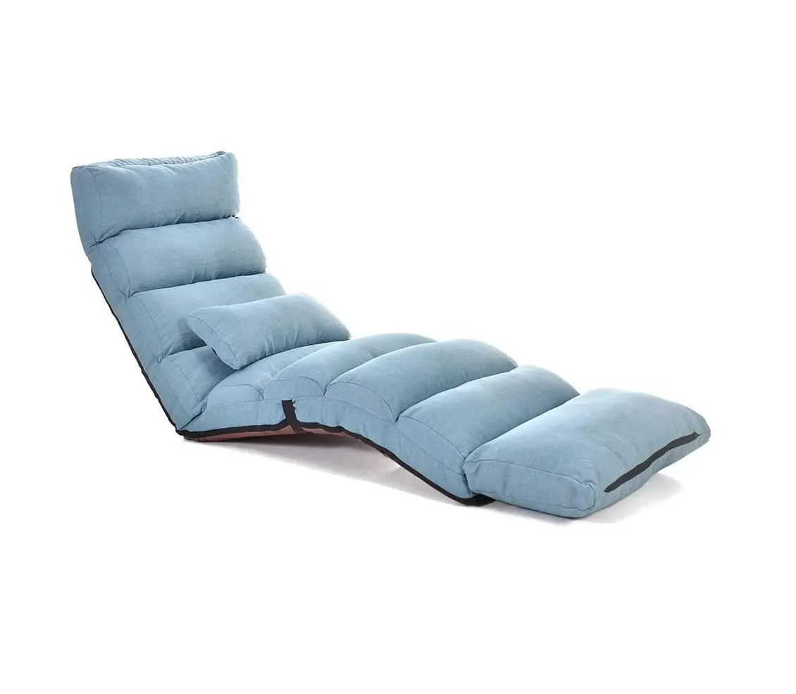 Verstellbarer Bodens tuhl mit Rückens tütze, klappbarer Sofa-Liegestuhl für Meditation Lesen Beobachten von Video-Gaming Adult Kid