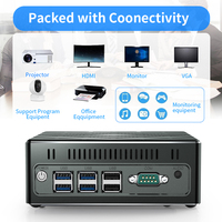 2021 4th Gen haswell barebone Mini PC Core i3-4100U/i5-4200U /i7-4500U HD DP VGA triple pantalla Escritorio de juegos jugador de la computadora