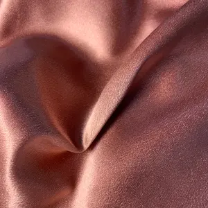 100% Polyester Moss Crepe Shining Lining Satin Fabric For Woman Ladies Sleepwear